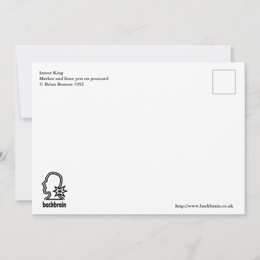 Cinther King, by Brian Benson Flat Card (裏面)