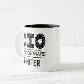 CIO贈パーソナライズされた与最高情報責任者 ツートーンマグカップ (正面左)