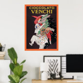 Cioccolato Venchi ~ヴィンテージ広告ポスター ポスター (ホームオフィス)