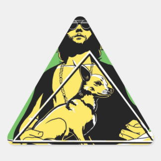 CipesとPeopleシェイプステッカー 三角形シール