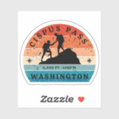 cipusはワシントン高山のハイキングを通過 シール (シート)