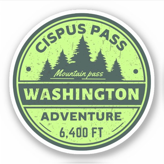 Cipus Pass ハイキング ワシントン アルパイン トレイル シール (正面)