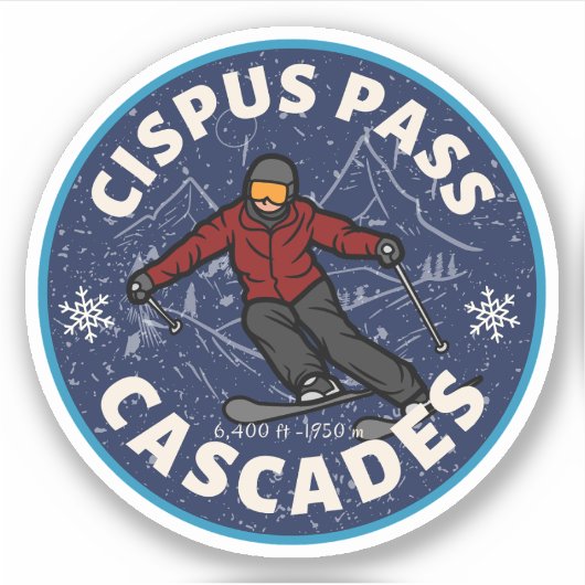 cipus pass ski washington alpine tries シール (正面)
