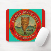 circa 1900 Alfred Jones Sons Finnan Hadeeラベル マウスパッド (マウス)
