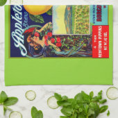 circa 1900 Appleton Apple crateラベルプリント キッチンタオル (折り畳み)