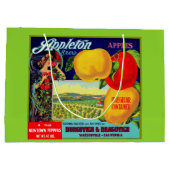 circa 1900 Appleton Apple crateラベルプリント ラージペーパーバッグ (裏面)