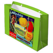 circa 1900 Appleton Apple crateラベルプリント ラージペーパーバッグ (裏面アングル)