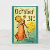  circa 1905 October 31 with Halloween Greetings カード (正面)