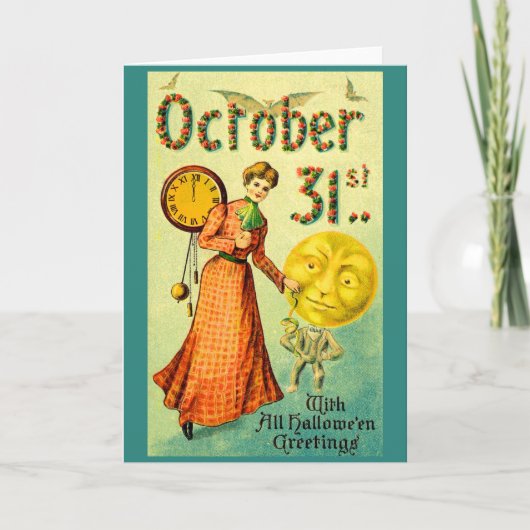  circa 1905 October 31 with Halloween Greetings カード (正面)