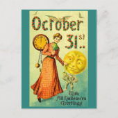 circa 1905 October 31 with Halloween Greetings ポストカード (正面)