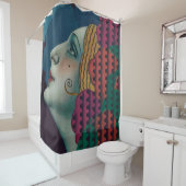 circa 1930 art deco woman print シャワーカーテン (インサイチュ)