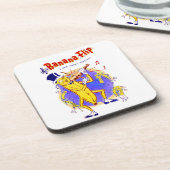 circa 1950バナナフリップシートミュージックプリント コースター (左側)