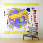 circa 1950バナナフリップシートミュージックプリント タペストリー (インサイチュ(横))