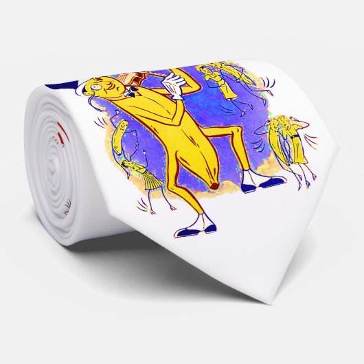 circa 1950バナナフリップシートミュージックプリント ネクタイ (ロール)