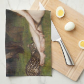 Circe (Beautiful Divine Woman) (by John Collier) キッチンタオル (四つ折り)