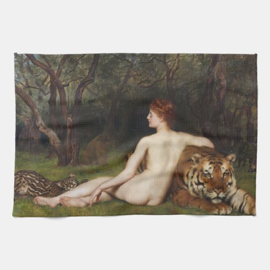Circe (Beautiful Divine Woman) (by John Collier) キッチンタオル (横)