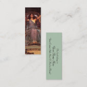 Circe Bookmark by John William Waterhouse スキニー名刺 (正面/裏面)