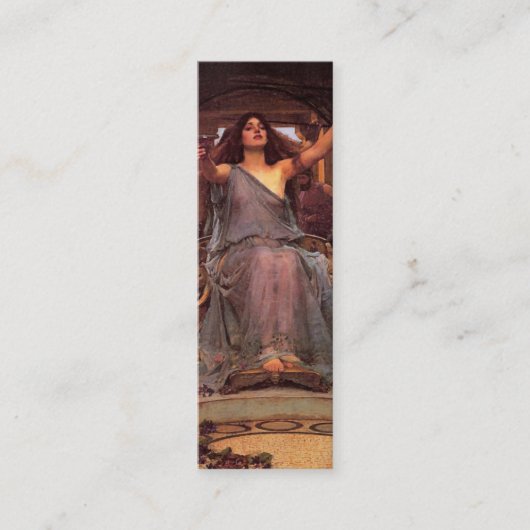 Circe Bookmark by John William Waterhouse スキニー名刺 (正面)