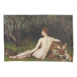 Circe (Goddess With Wild Tiger) (by John Collier) 枕カバー
