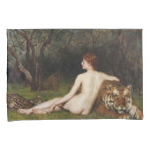 Circe (Goddess With Wild Tiger) (by John Collier) 枕カバー (正面右)