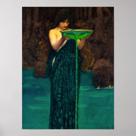 Circe Invidiosa, 1892 by John William Waterhouse ポスター (正面)