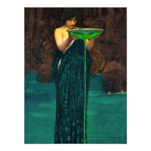 Circe Invidiosa by John William Waterhouse フォトプリント (正面)