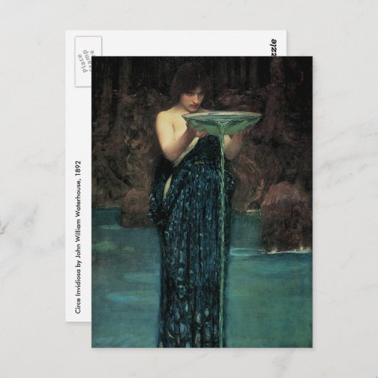 Circe Invidiosa by John William Waterhouse ポストカード (正面/裏面)