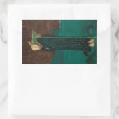 Circe Invidiosa by John William Waterhouse 長方形シール (バッグ)