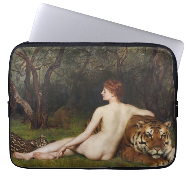 Circe (Magical Goddess and Cats) (by John Collier) ラップトップスリーブ (正面)