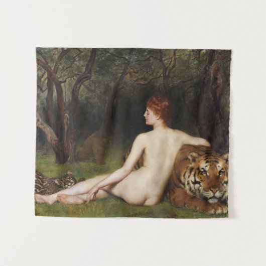 Circe (Magical Seductive Beauty) (by John Collier) タペストリー (正面(横))