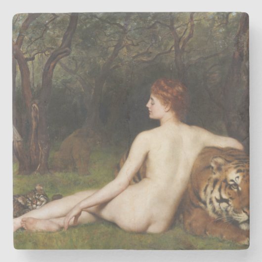 Circe (Magical Sensual Goddess) (by John Collier) ストーンコースター (正面)