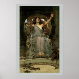Circe Offering the Cup to Ulysses by JW Waterhouse ポスター