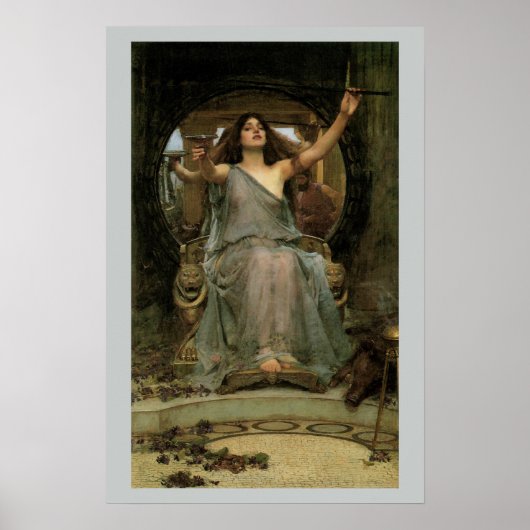 Circe Offering the Cup to Ulysses by JW Waterhouse ポスター (正面)
