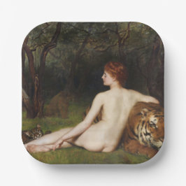 Circe (Seductive Divine Goddess) (by John Collier) ペーパープレート