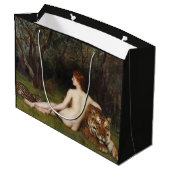 Circe (Woman and Dangerous Cats) (by John Collier) ラージペーパーバッグ (裏面アングル)