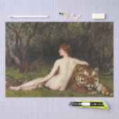 Circe (Woman With Wild Tiger) (by John Collier) 薄葉紙 (クラフト)