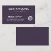 Circleお洒落 Business Card、Violet 名刺 (正面/裏面)