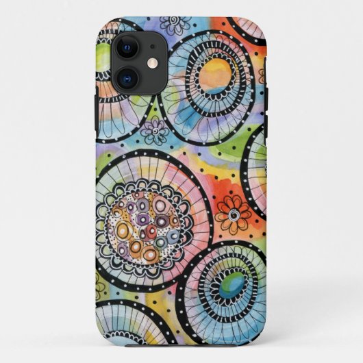 Circleはっきりした Doodle iPhone 11ケース Case-Mate iPhoneケース (裏面)