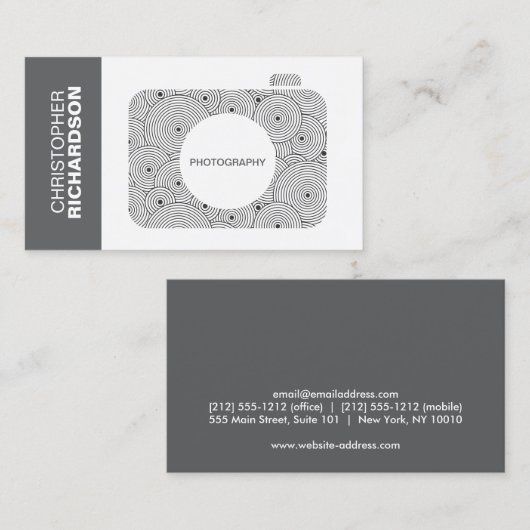 CIRCLEカメラロゴ名刺 名刺 (正面/裏面)