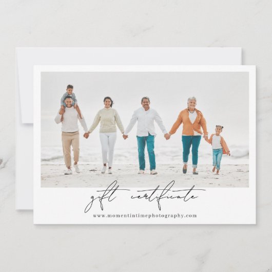 Circle写真モダン写真ギフト券 (正面)