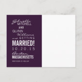 Circle文字&フォトパープル日付はがきを保存 案内ポストカード (裏面)