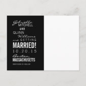 Circle文字&フォトブラック日付はがきを保存 案内ポストカード (裏面)