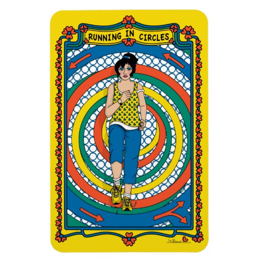 Circle_ランニングB_4x6冷蔵庫内のCircle_B_4x6冷蔵庫 マグネット (縦)