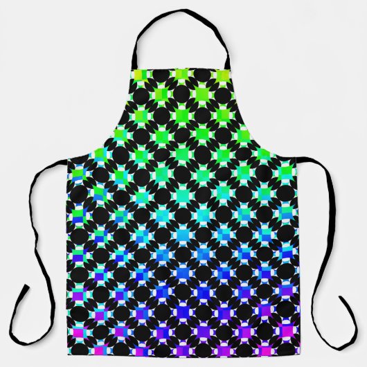 Circle 無地の Cross by Kenneth Yoncich エプロン (正面)