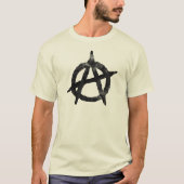 'circle a'無政府状態の記号 tシャツ (正面)