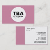 Circle (Alt Version) – カシミアバラcf86a3 名刺 (正面/裏面)