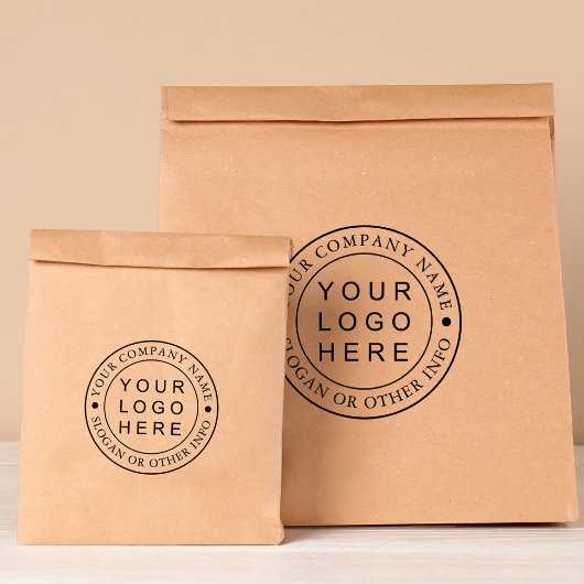 Circle Businessロゴのカスタム ラバースタンプ