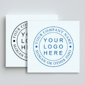 Circle Businessロゴのカスタム ラバースタンプ