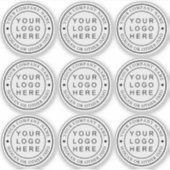 Circle Businessロゴカスタム澄ん シール (正面)