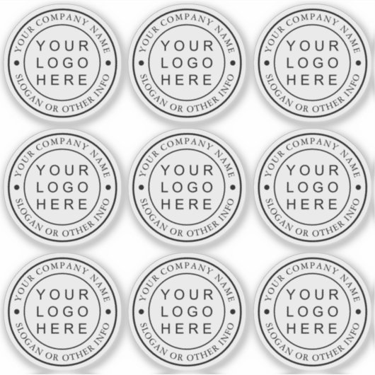 Circle Businessロゴカスタム澄ん シール (正面)